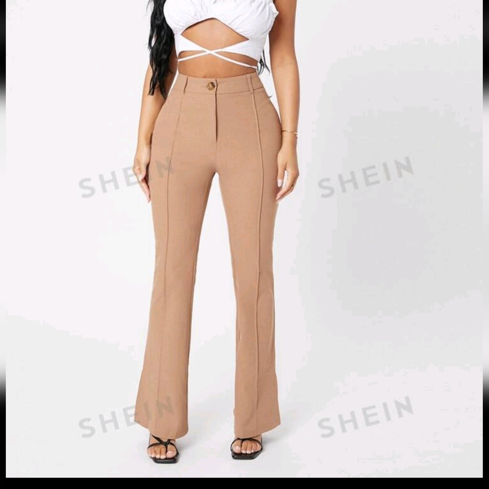 NWOT Petite Split Hem Flare Pants